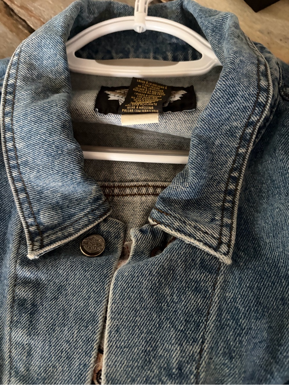 Harley-Davidson Light Blue Denim Jacket - - Picture 5 of 10